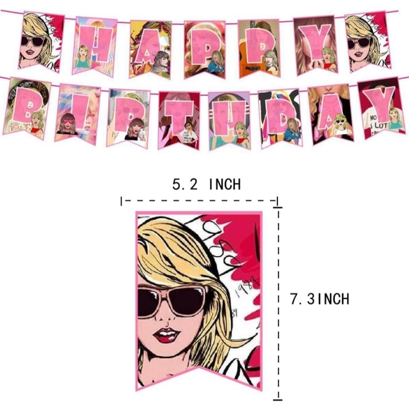 Taylor Swift Birthday Party Decoration Kit - Picture 7 of 17